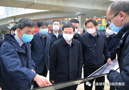 市委副书记、代市长黄喜忠调研我司沉大沉点项目